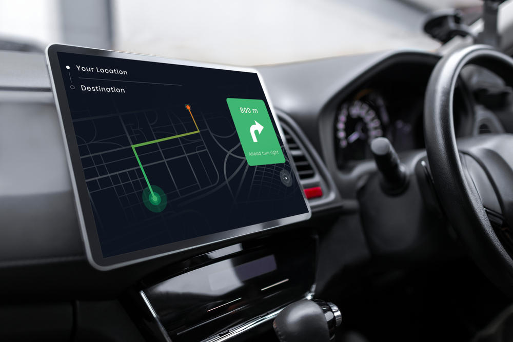 GPS-System in einem intelligenten Auto